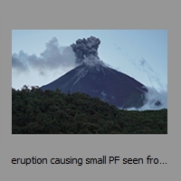 eruption causing small PF seen from the main shelter